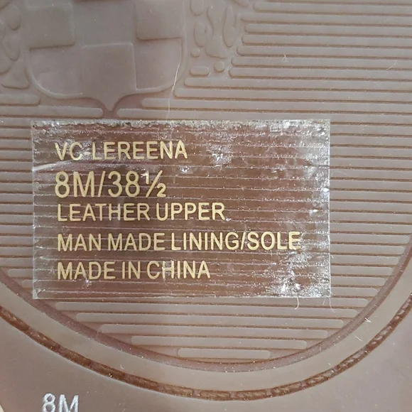 Vince Camuto Perforated Leather Wedges Size 8 - Picture 5 of 5